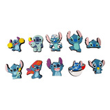 Set 10 Imanes Refrigerador Avenger Stitch Star Wars Kitty