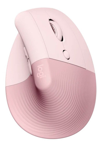 Mouse Sem Fio Logitech Lift Vertical Bluetooth Rosa 4000 Dpi