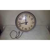 Reloj Electrico De Pared Antiguo De Los Años 50