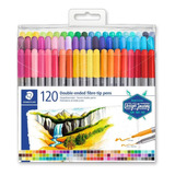 Marcador Doble Punta Staedtler, Rotulador X 120 Colores