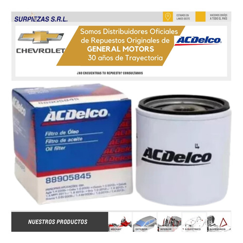 Kit Filtros + Aceite Acdelco Semisint 10w40 Chevrolet Celta Foto 2