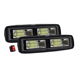 2 Faros Osun Led C/estrobo 4x4 Automotriz 18w Jeep Universal