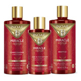 Kit Tratamento Inoar Professional Miracle Repair Proporciona Brilho Aos Seus Fios De 1220ml 1220g