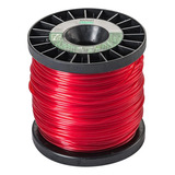 Nylon Roçadeira Ekilon Grass Vermelho Redondo 2kg Equipesca