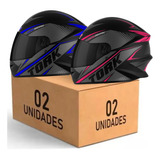 Kit Capacete Protork Lançamento R8 Liberty 2 Unidades Oferta