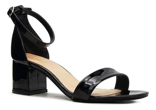 Zapatilla De Tacón Ancho Bajo Sandalia Para Mujer 22-26