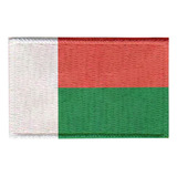Patch Sublimado Bandeira Madagascar 5,5x3,5 Bordado