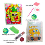 Painting Diamonds Stitch Bob Sponja 2 Piezas