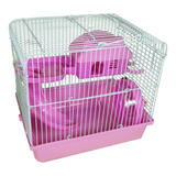 Gaiola De Hamster Happy Home Completa Rosa