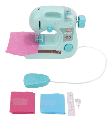 Mini Máquina De Coser Kit De Costura Eléctrico Juguete Niños