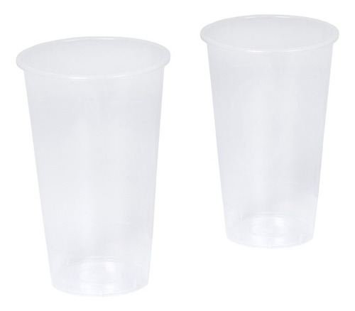 10 Vasos Reutilizable 500ml Plástico Colores Comunes  