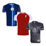 Kit 03 Camisas De Times Europeus Licenciada Promoção 2023