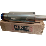 Muffler Escape Alto Flujo Hks Xl 3'' A 4.5''