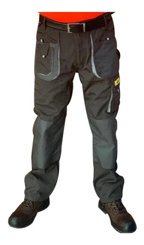  Pantalon Cargo Trabajo Rudo Industrial Hombre Reflejante