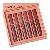 6pcs Conjunto De Cosméticos Matte Lip Longa Duração Batom