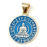 Dije Buda Tibetano Azul De La Medicina, La Salud Y La Pureza