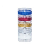 Tinta Facial Infantil Cremosa Glitter 5 Cores Carnaval Festa