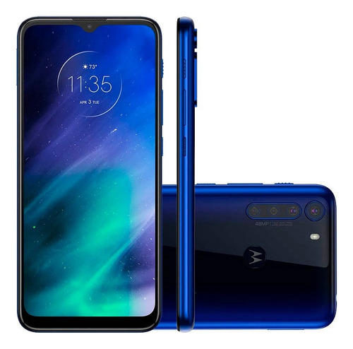 Motorola Moto One Fusion 128gb Azul - Uso Aparente