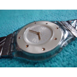 Swatch Swiss 007 Danjaq Reloj Extraplano Retro Para Mujer