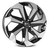 Roda Aro 17 Tarantula 4x100 Kr Preta Diamante ( Unidade)