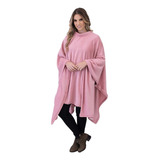 Poncho Feminino Casaco Cardigan Microfibra Kimono Frio