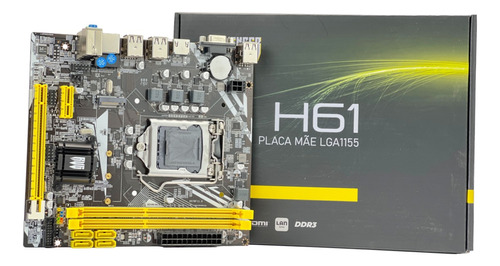 Placa Mãe H61 Ddr3 Hdmi Lga 1155 Processador Core I3 I5 I7