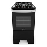 Fogão Mueller 4 Bocas Piacere Vetro Preto Fosco Bivolt Cor Preto-fosco Tipo De Conexão Multigás 110v/220v