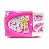 Microondas Barbie Original Glam Con Accesorios Y Stickers Tv