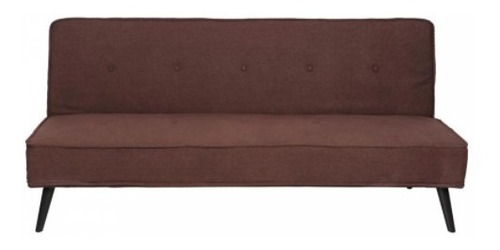 Sofa Cama Tela Color Chocolate Modelo Anton