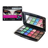 Kit 4 Estojo Paleta De Sombra Glitter Bella Femme 18 Tons