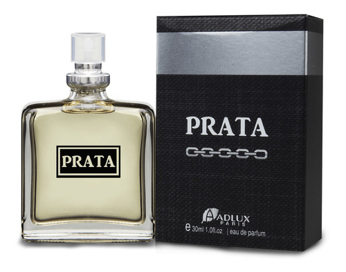 Perfume Prata Adlux Para Homens 30 Ml Oriental Amadeirado