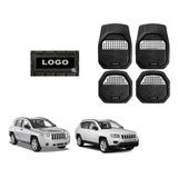 Tapetes 4pz Charola 3d Logo Jeep Compass 2007 A 2016 2017