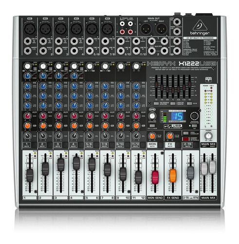 Consola Behringer Xenyx X1222 Usb 12 Entradas Mixer Efectos