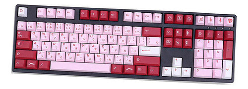 Pbt 140 Teclas Keycaps Cherry Profile Japonês Para Teclado