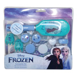 Set Frozen Cepillo Broches Kit Para Collares Anillos Disney