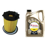 Kit Filtro Wega + Total Quartz 9000 5w40 Citroen C4 1.6 Hdi