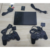 Playstation 2 Semi Novo + 2 Controle + 1 Memory Card 