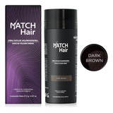 Match Hair 27.5g  Color Café Oscuro Fibra Capilar  Calvicie 