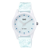 Reloj Q&q By Citizen V08a-001vy Para Mujer Sumergible 10 Atm
