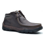 Bota Casual Masculino Couro Urbano Cacareco Conforto  Cr02