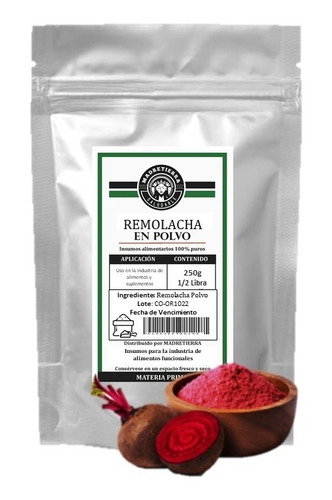 Remolacha En Polvo X250g Pura - g a $148