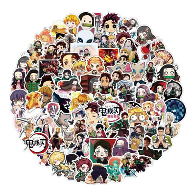 Pegatinas Stickers Estilo Demon Slayer 50 Unidades | Meses sin interés