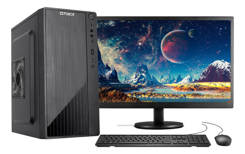 Computador Completo Intel I3 Ram 8gb Ssd 240gb Monitor 19