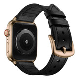 Malla Para Apple Watch 42/44mm Ouheng Negro Gold