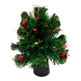 Árbol De Navidad Fibra Optica Flores Regalos 30cm Pettish 