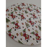 Mesa Posta Natal Kit 4 Capas De Sousplat Natalina Papai Noel