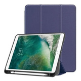 Funda  Smart Con Porta Pluma Para iPad 10.2 7 8 Y 9