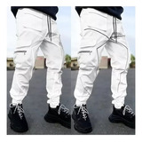 Pantalones Cargo Reflectantes Para Hombre New Joggers R