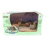 Animales De La Selva Pack X4 Animalito 6cm Pce 99705 Bigshop
