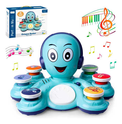 Juguetes De Aprendizaje Musical Para Niños Pequeños: Octopus